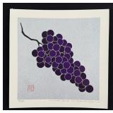 Haku Maki Grape 75-24 Woodblock Print