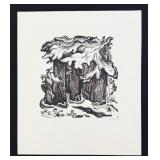 Russian Linocut Print