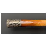 Irish Blackthorn Sterling Mounted Walking Stick