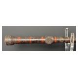 Antique Civil War Leather Plantation Cane