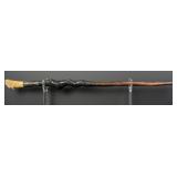 Victorian Stag Horn Handle Walking Stick