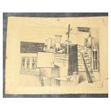 Rudy Autio Back Yard Bozeman Photogravure