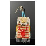 Native American Indian Quilled Strike a Light Bag