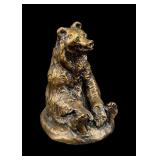 Charles M Russell Montana Sitting Bear Bronze