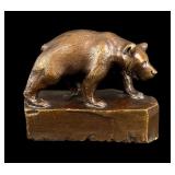 John Louis Clarke Small Rambling Bear Bronze