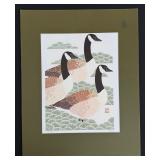 Ikki Matsumoto Canadian Geese Serigraph Print