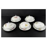 Haviland Limoges Calanque Porcelain Soup Bowls