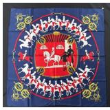 Hermes Manege Philippe Ledoux Silk Scarf