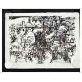 Ross Abrams La Vina Vieja Woodblock Print
