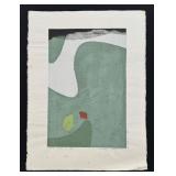 Masaji Yoshida Moss No. 3 Woodblock Print