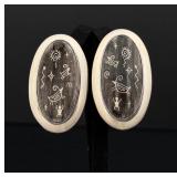 Allen Aragon Navajo Sterling Silver Earrings