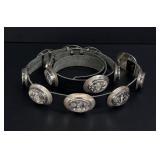 Allen Aragon Navajo Sterling Silver Concho Belt