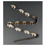 Beatrice Kee Navajo Sterling Bear Concho Belt