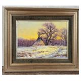 Randy Van Beek Shoshoni Winter Camp Painting