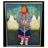 Kevin Red Star Crow Indian Little Turnip Painting