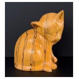 Carved Olive Wood Cat