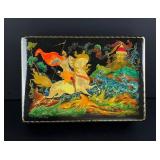 Russian Palekh Fairy Tale Lacquer Box