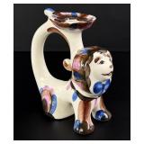 Konakovo Russian Lion Porcelain Candlestick