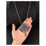 Tibetan Dragon Amulet Necklace