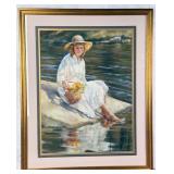 Patty Reid Sun Dress Pastel Drawing