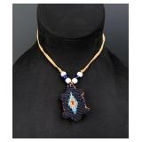 Native American Indian Beaded Fetish Necklace