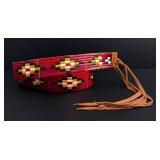 Sioux Native American Indian Quilled Belt