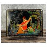 Russian Palekh Fairy Tale Lacquer Box