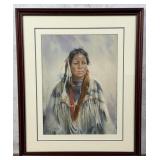 Patty Reid A Warriors Bride Pastel Drawing