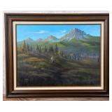 JD Mackin Range Rider Painting