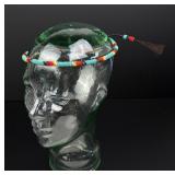 Blackfoot Indian Montana Beaded Horsehair Hat Band