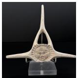 James Crow Colbourne Carved Whale Vertebrae