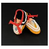 Iroquois Native American Indian Child Moccasins