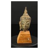 15th Century Thai Bronze Buddha Head