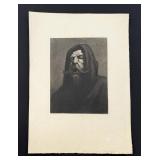 Theodule Ribot Au Lutrin Etching