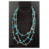 Santo Domingo Pueblo Turquoise Heishi Necklace