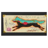 Lyle Omeasoo Blackfeet Montana Ledger Painting