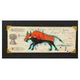 Lyle Omeasoo Blackfeet Montana Ledger Painting