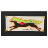 Lyle Omeasoo Blackfeet Montana Ledger Painting