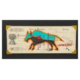 Lyle Omeasoo Blackfeet Montana Ledger Painting