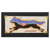 Lyle Omeasoo Blackfeet Montana Ledger Painting