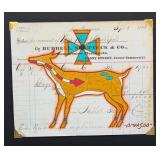 Lyle Omeasoo Blackfeet Montana Ledger Painting