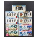 Collection of Montana License Plates