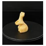 Alaskan Inuit Eskimo Carved Ivory Ermine