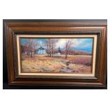 Hulan Fleming Autumn Farmhouse Painting