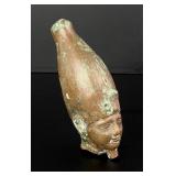 Ancient Egyptian Bronze Head of Osiris
