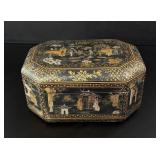 Chinese Export Lacquer Casket Sewing Box