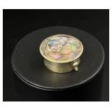 Taxco Mexico Alpaca Abalone Pill Box
