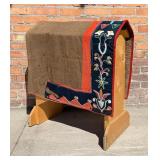 Montana Crow Indian Beaded Saddle Blanket