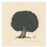 Haku Maki Tree-1 Woodblock Print