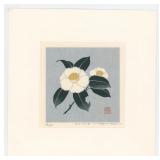 Haku Maki Flower Woodblock Print